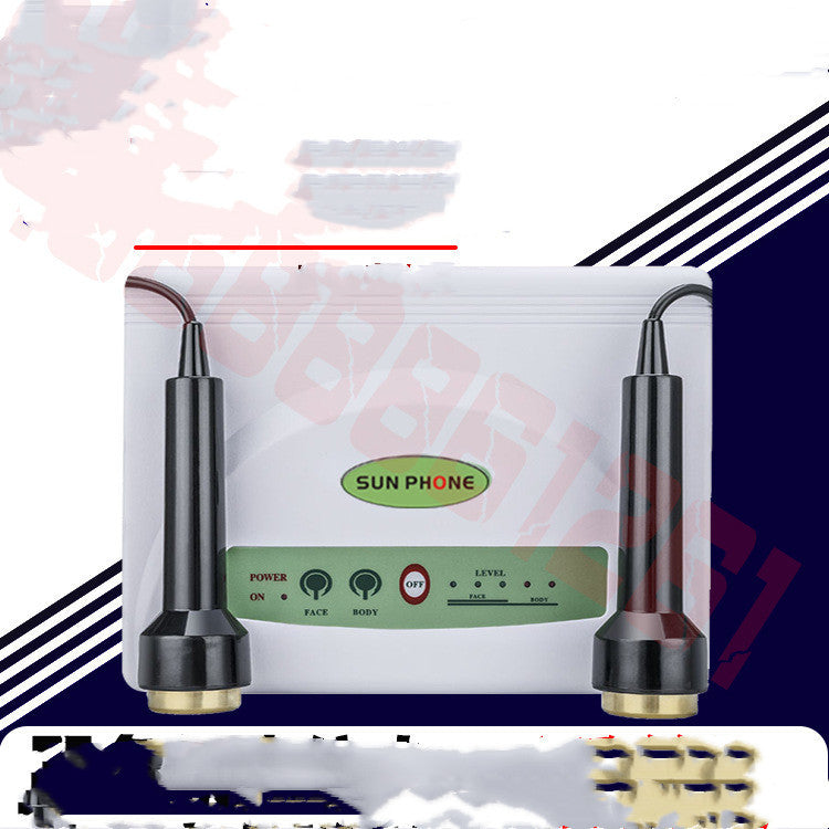JMT-663754 Titanium Dual-head Ultrasonic Facial Beauty Instrument for Cleansing and Skin Rejuvenation
