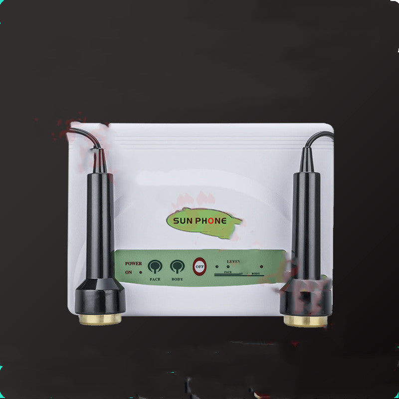 JMT-663754 Titanium Dual-head Ultrasonic Facial Beauty Instrument for Cleansing and Skin Rejuvenation