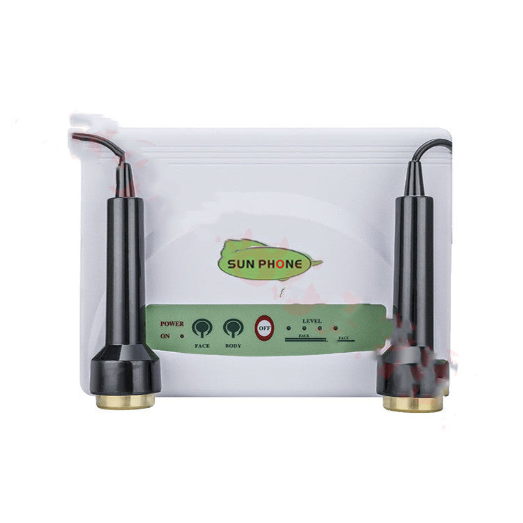 JMT-663754 Titanium Dual-head Ultrasonic Facial Beauty Instrument for Cleansing and Skin Rejuvenation