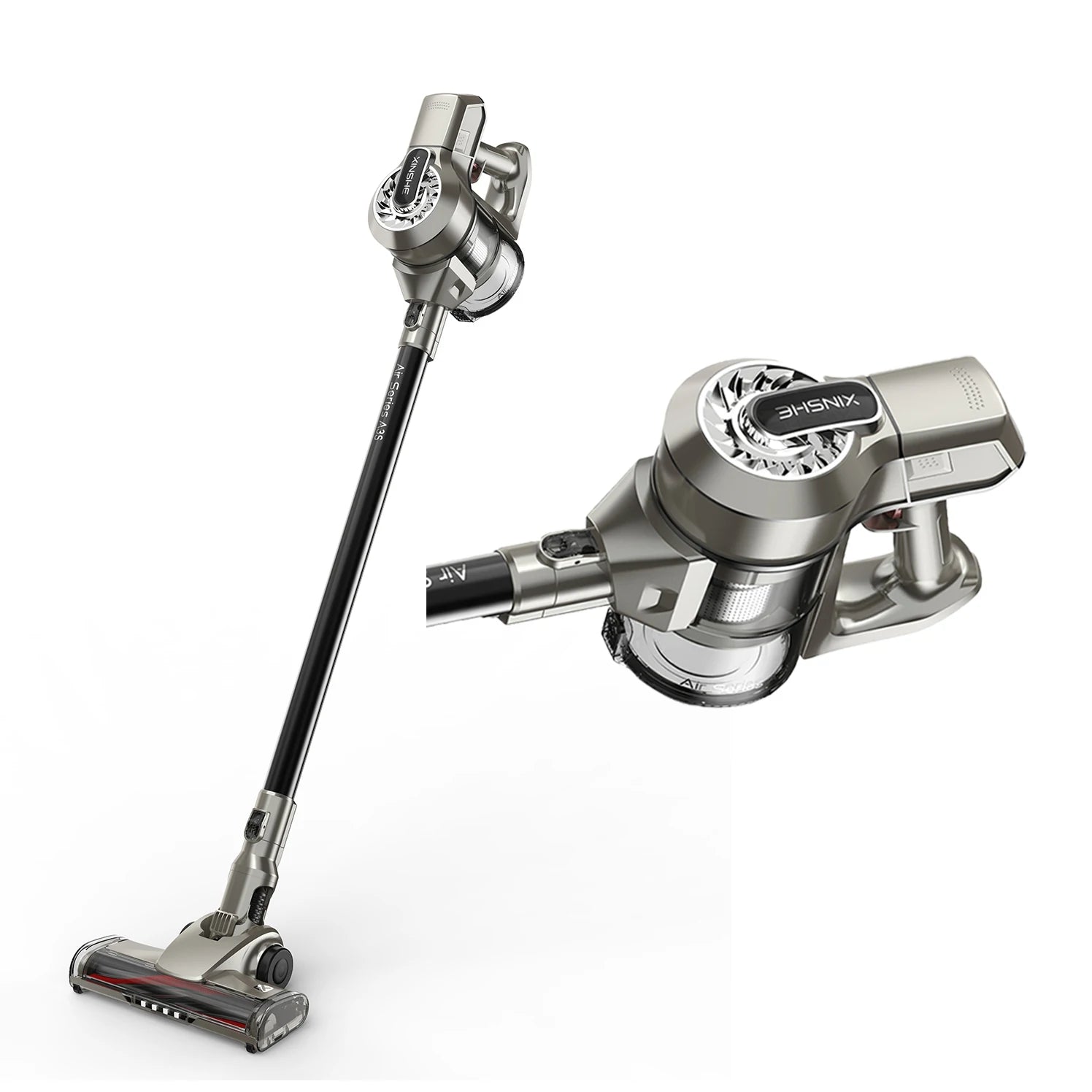 JMT-663818 Wall-Mounted Rechargeable Stick Vacuum Cleaner - Handheld and Wireless Design