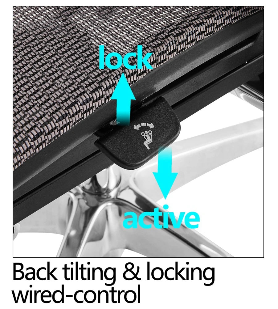 JMT-663946 Ergonomic Mesh Office Chair with High Back and Adjustable 4D Armrests