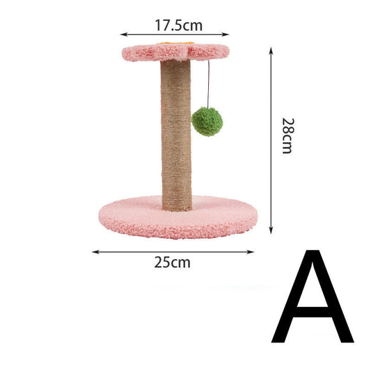 JMT-664522 Cat Climbing Frame with Sisal Scratching Ball - Durable Fruit-Shaped Design