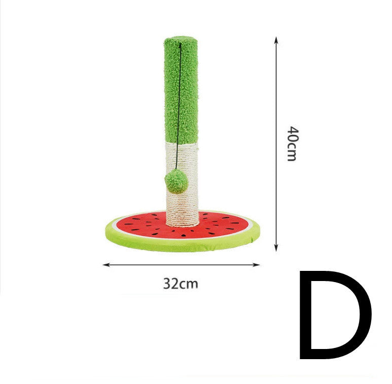 JMT-664522 Cat Climbing Frame with Sisal Scratching Ball - Durable Fruit-Shaped Design