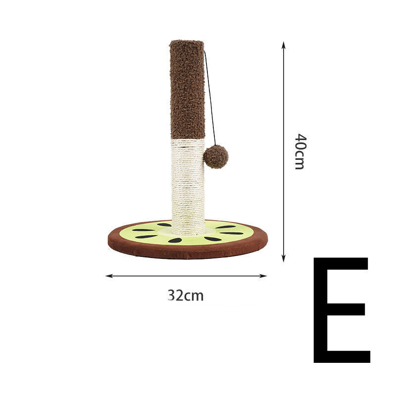 JMT-664522 Cat Climbing Frame with Sisal Scratching Ball - Durable Fruit-Shaped Design