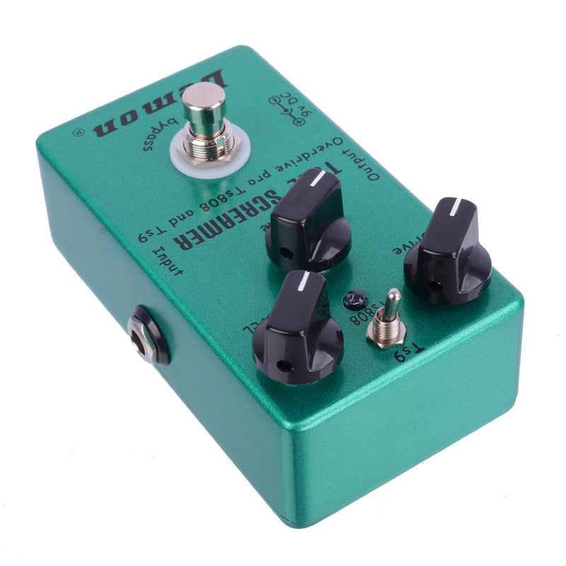 JMT-664522 Green Tube Screamer Guitar Effects Pedal with TS9/TS808 Modes, Volume, Tone, and Drive Controls