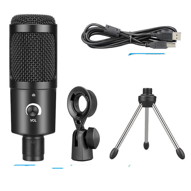 JMT-664842 Condenser Recording Microphone with Adjustable Desktop Stand for Home and Computer Use