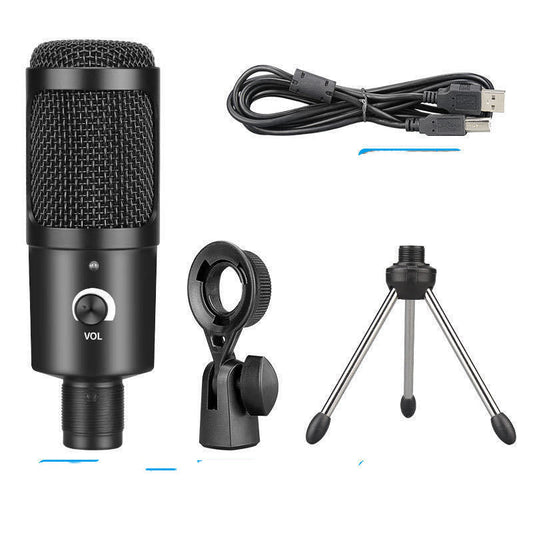 JMT-664842 Condenser Recording Microphone with Adjustable Desktop Stand for Home and Computer Use