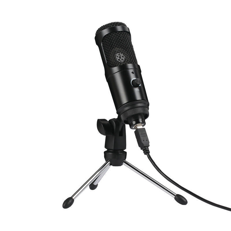 JMT-664842 Condenser Recording Microphone with Adjustable Desktop Stand for Home and Computer Use