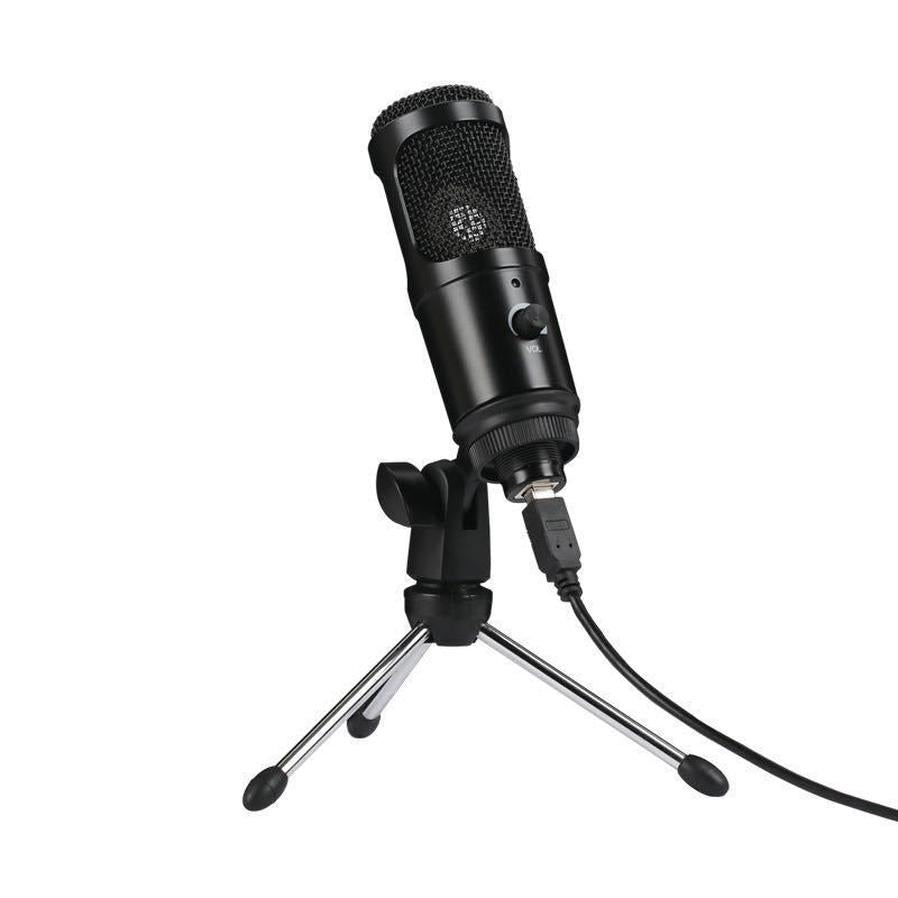 JMT-664842 Condenser Recording Microphone with Adjustable Desktop Stand for Home and Computer Use