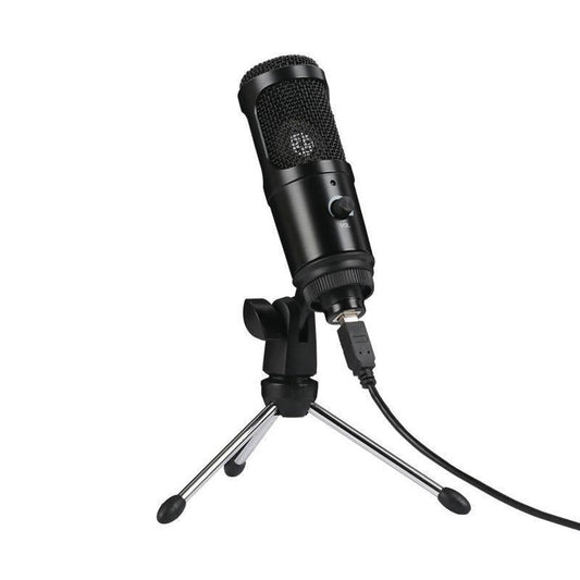 JMT-664842 Condenser Recording Microphone with Adjustable Desktop Stand for Home and Computer Use