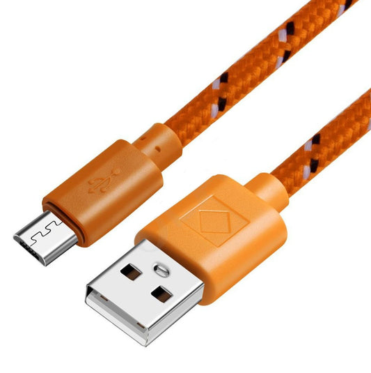 JMT-664842 Woven Nylon Data Cable for Android and LeTV Type-C Devices, Multiple Lengths and Colors Available
