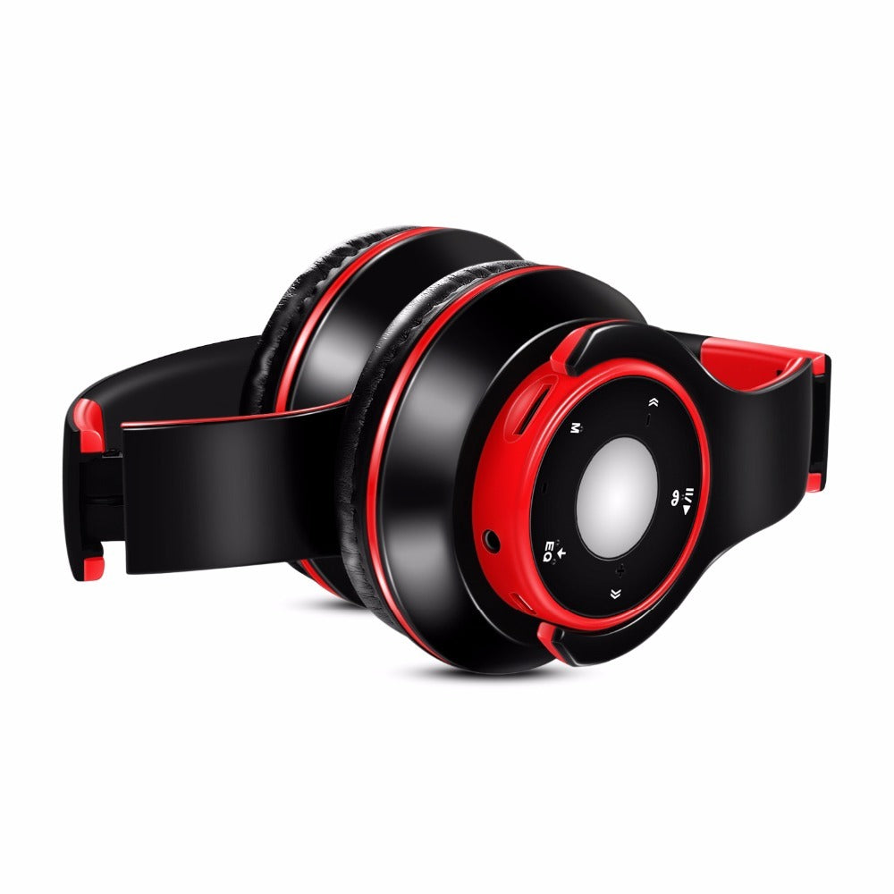 JMT-665162 Bluetooth Wireless Headset with MP3 Support and Wired Option, Adjustable Comfort, Up to 10 Hours Playtime