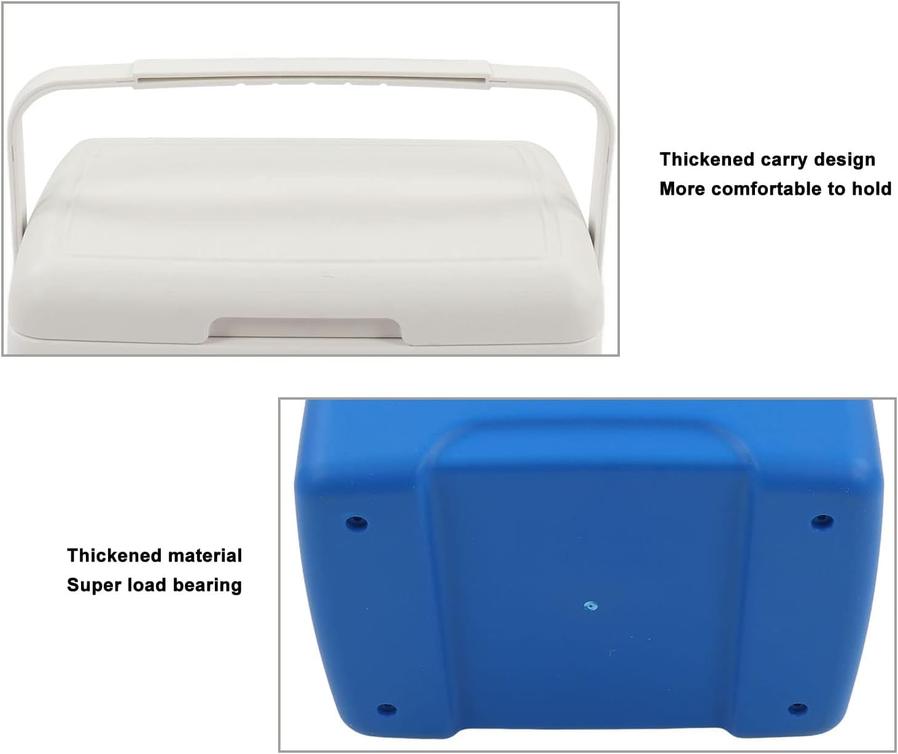 JMT-665546 Insulated Portable Cooler - 13.8L Ice Chest with Heavy Duty Handle for Camping, Fishing, and Picnic - Keeps Ice Up to 76 Hours