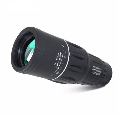 JMT-665674 16x52 High-Power Monocular with Enhanced Green Film for Day and Night Use, Waterproof and Anti-Fog