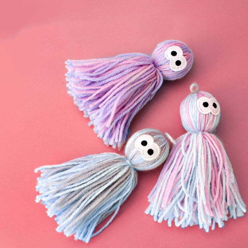 JMT-665802 Bite-Resistant Wool Ball Cat Toy for Kittens and Cats – Teaser Stick with Hanging Feature