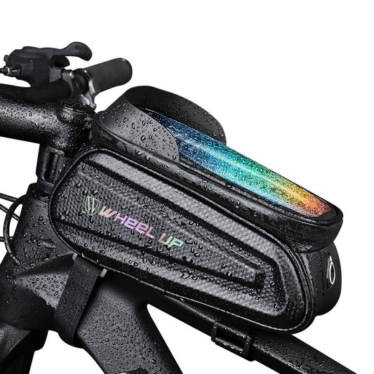 JMT-665866 Hard Shell Bicycle Bag with Touch Screen for Mountain Bikes - Front Beam and Saddle Bag Riding Storage
