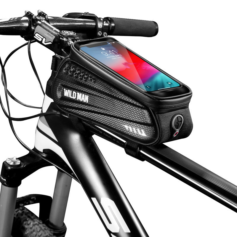 JMT-665866 Hard Shell Bicycle Bag with Touch Screen for Mountain Bikes - Front Beam and Saddle Bag Riding Storage