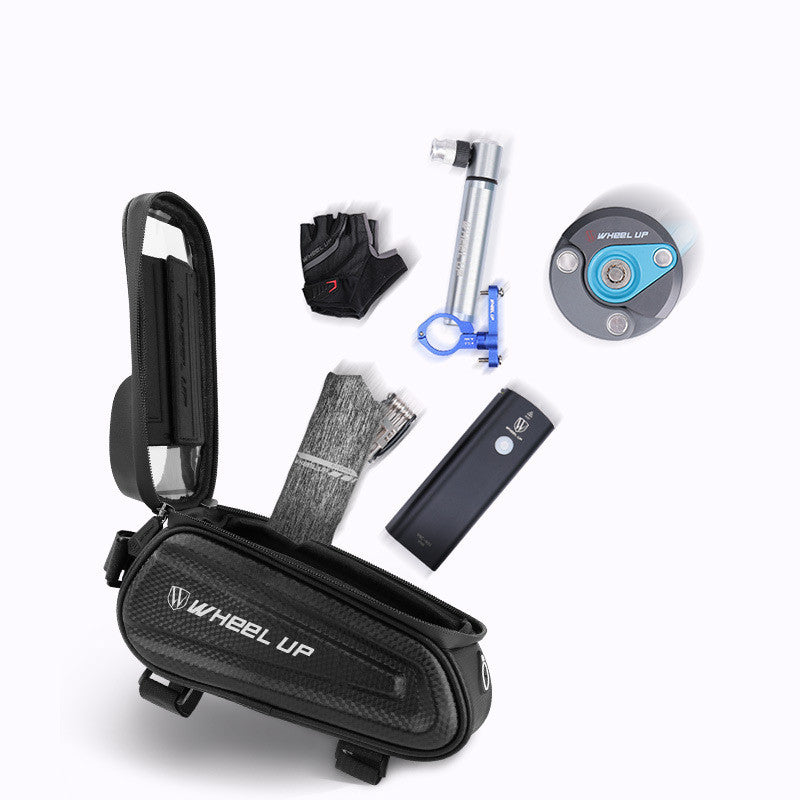 JMT-665866 Hard Shell Bicycle Bag with Touch Screen for Mountain Bikes - Front Beam and Saddle Bag Riding Storage