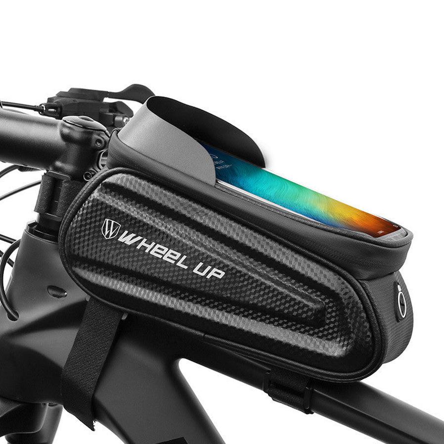 JMT-665866 Hard Shell Bicycle Bag with Touch Screen for Mountain Bikes - Front Beam and Saddle Bag Riding Storage