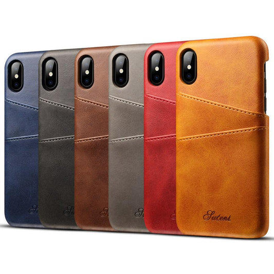 JMT-665994 Slim PU Leather Wallet Case with Credit Card Holder for Phones