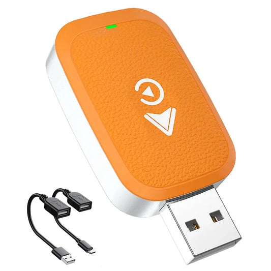 JMT-666314 Wired to Wireless CarPlay Adapter for iPhone and Android - 2-in-1 Auto Smartbox Dongle