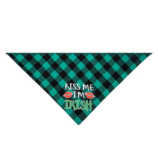 JMT-666442 Triangle Cotton Scarf for Dogs - Cartoon Design, Four Styles Available, 65x45x45cm