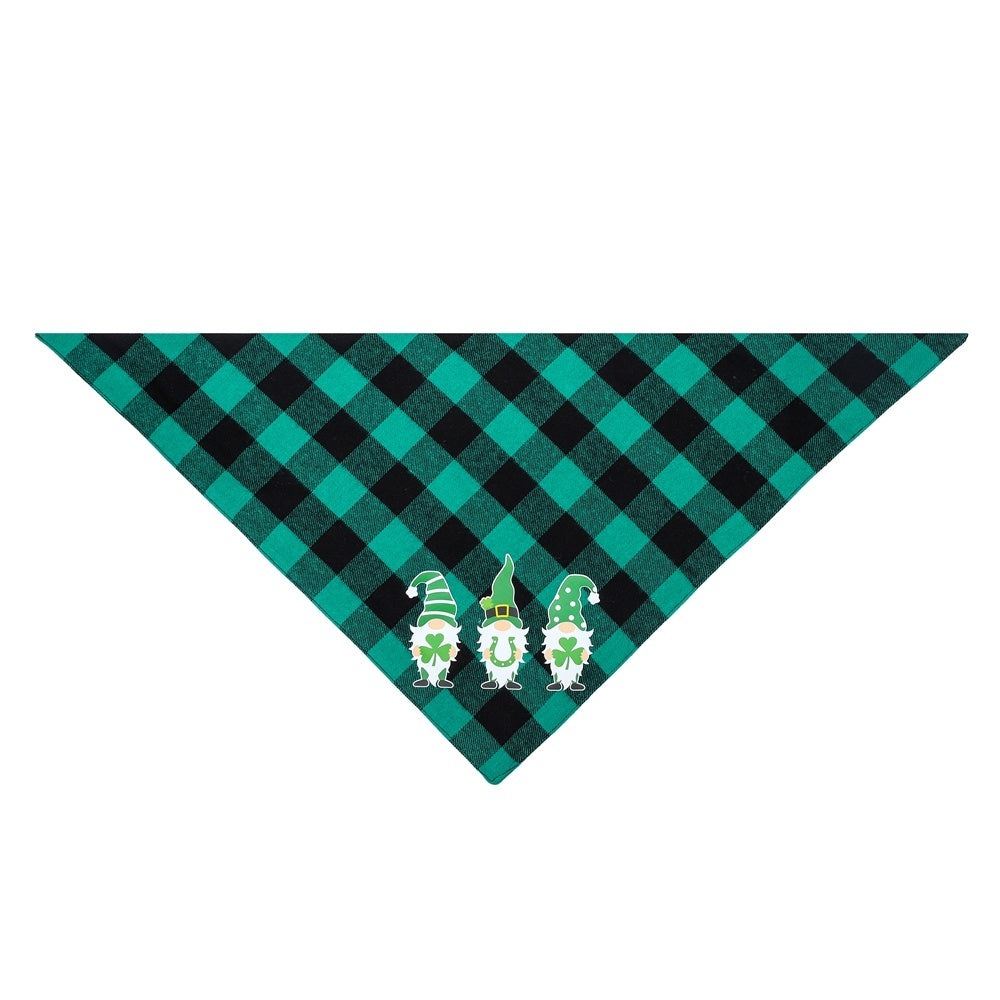 JMT-666442 Triangle Cotton Scarf for Dogs - Cartoon Design, Four Styles Available, 65x45x45cm