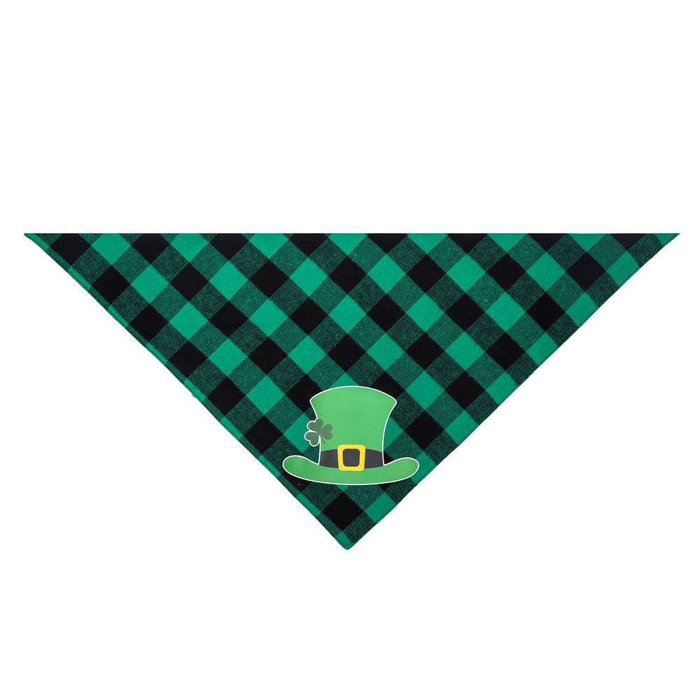 JMT-666442 Triangle Cotton Scarf for Dogs - Cartoon Design, Four Styles Available, 65x45x45cm