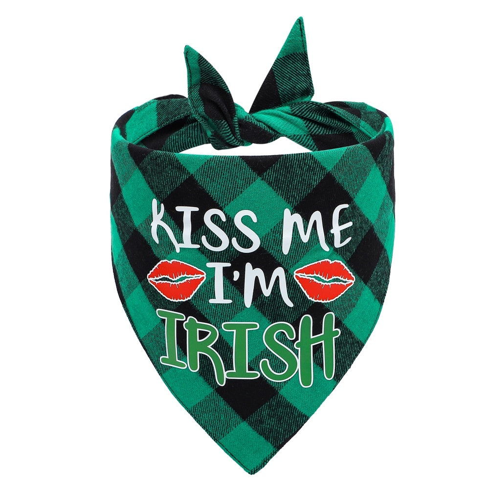 JMT-666442 Triangle Cotton Scarf for Dogs - Cartoon Design, Four Styles Available, 65x45x45cm