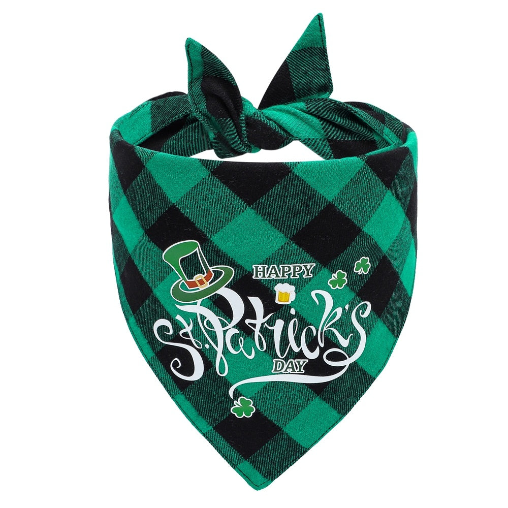 JMT-666442 Triangle Cotton Scarf for Dogs - Cartoon Design, Four Styles Available, 65x45x45cm