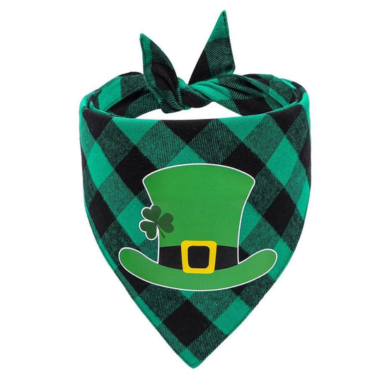 JMT-666442 Triangle Cotton Scarf for Dogs - Cartoon Design, Four Styles Available, 65x45x45cm