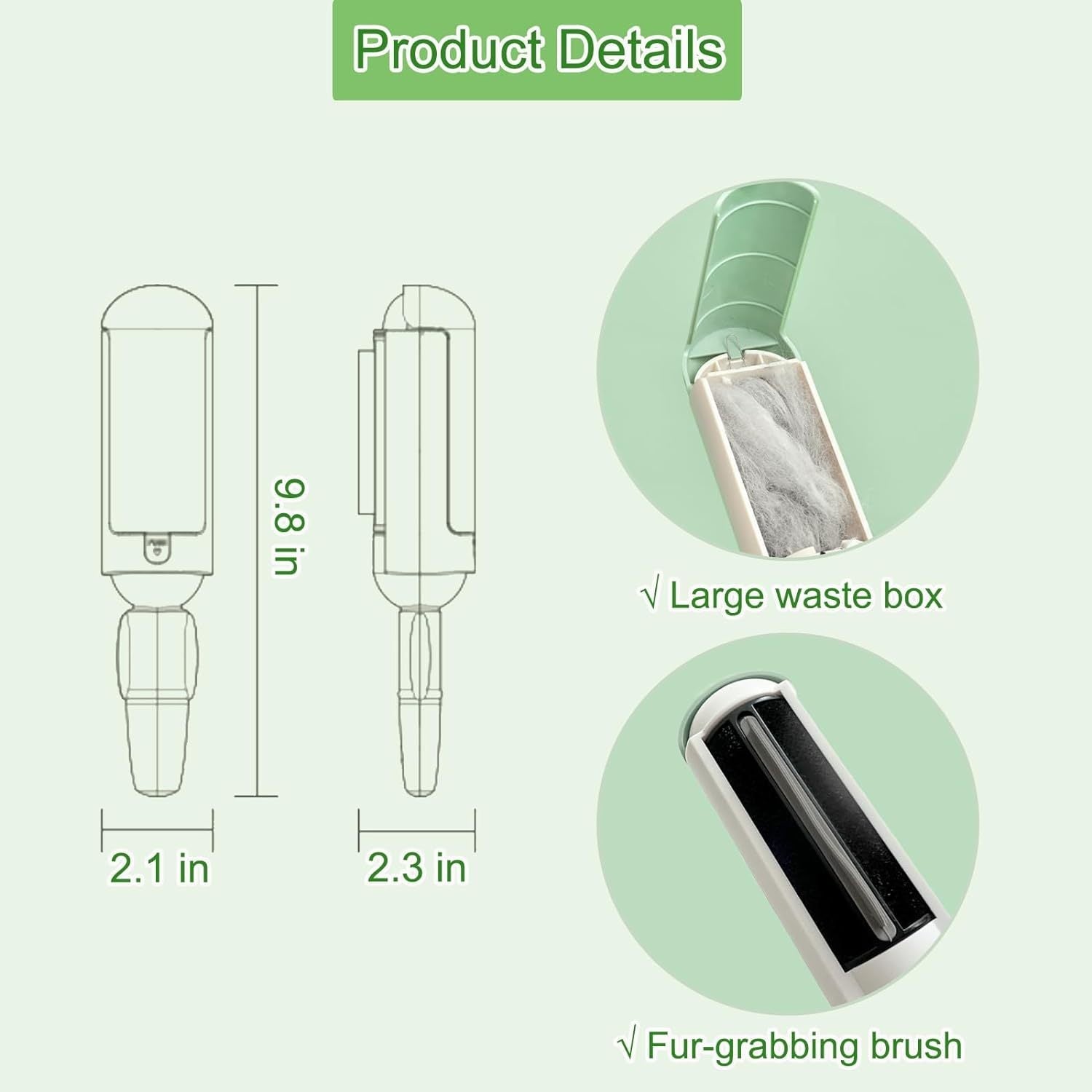 JMT-666634 Reusable Pet Hair Remover for Effortless Cleaning of Furniture, Bedding, and More