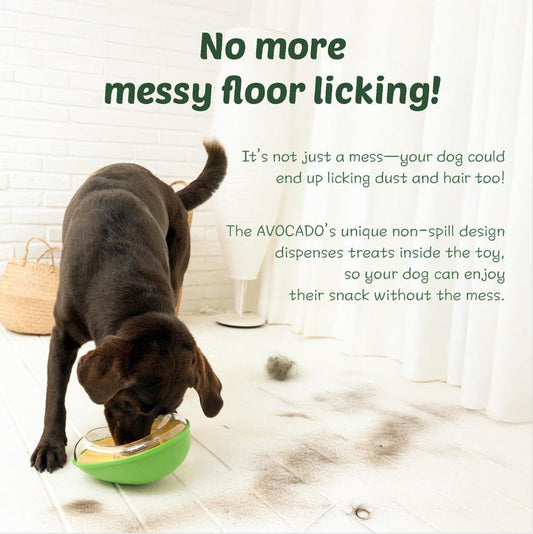 JMT-666826 Anti-Tumble Green Avocado Plastic Pet Feeding Bowl