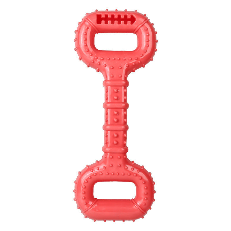 JMT-666954 Durable Interactive Dog Bone Chew Toy for Aggressive Chewers with Pull Band