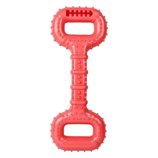 JMT-666954 Durable Interactive Dog Bone Chew Toy for Aggressive Chewers with Pull Band
