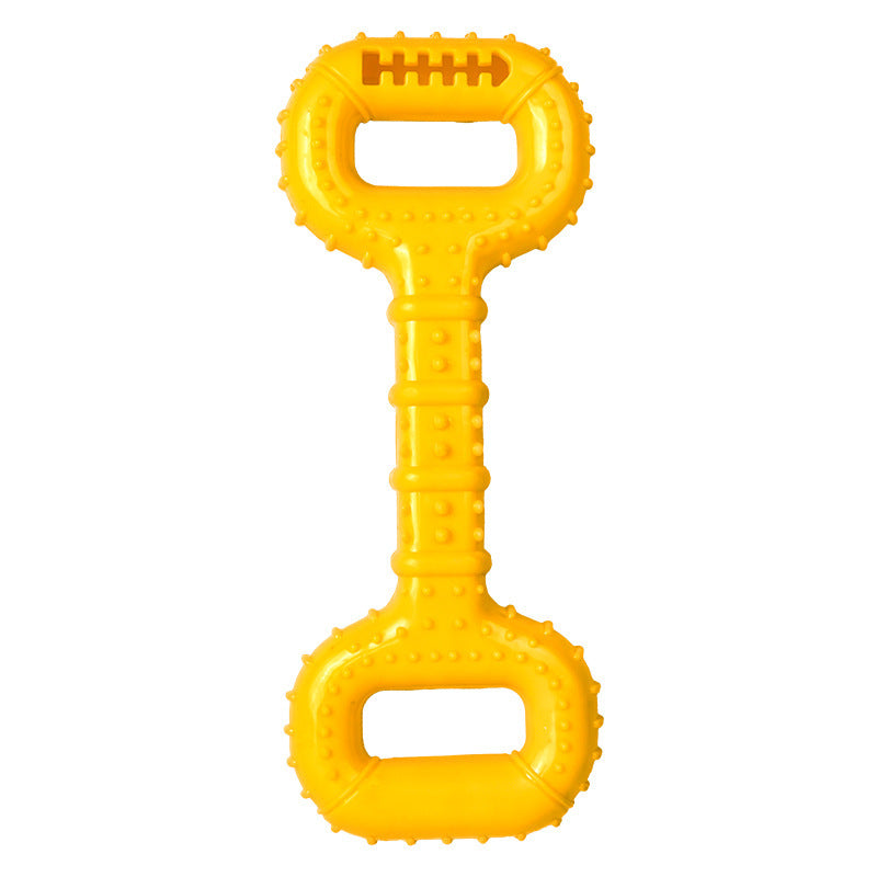 JMT-666954 Durable Interactive Dog Bone Chew Toy for Aggressive Chewers with Pull Band