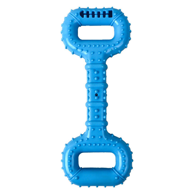 JMT-666954 Durable Interactive Dog Bone Chew Toy for Aggressive Chewers with Pull Band