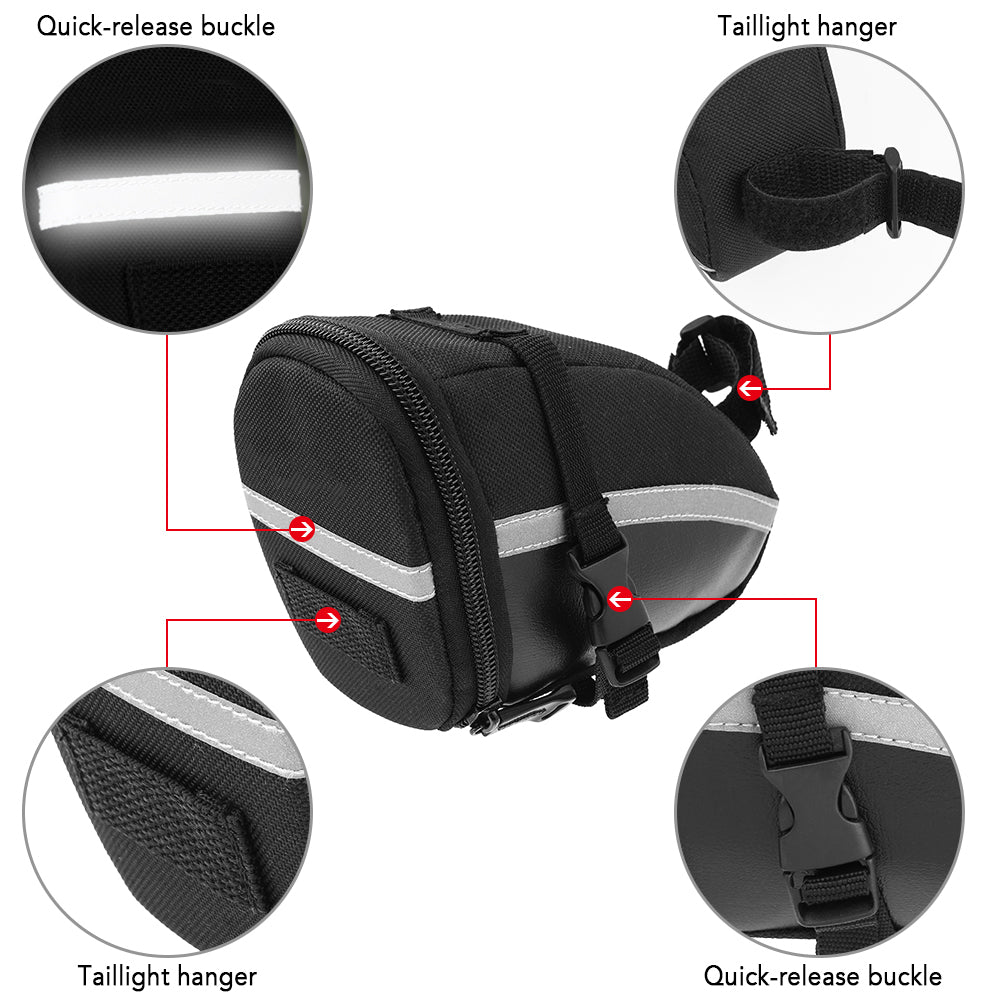 JMT-667018 Compact Bicycle Tail Bag for Efficient Storage and Easy Access