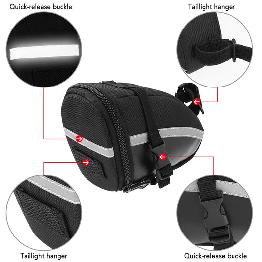 JMT-667018 Compact Bicycle Tail Bag for Efficient Storage and Easy Access