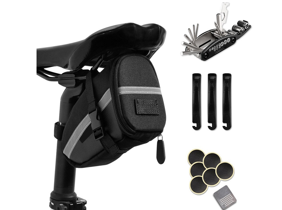 JMT-667018 Compact Bicycle Tail Bag for Efficient Storage and Easy Access