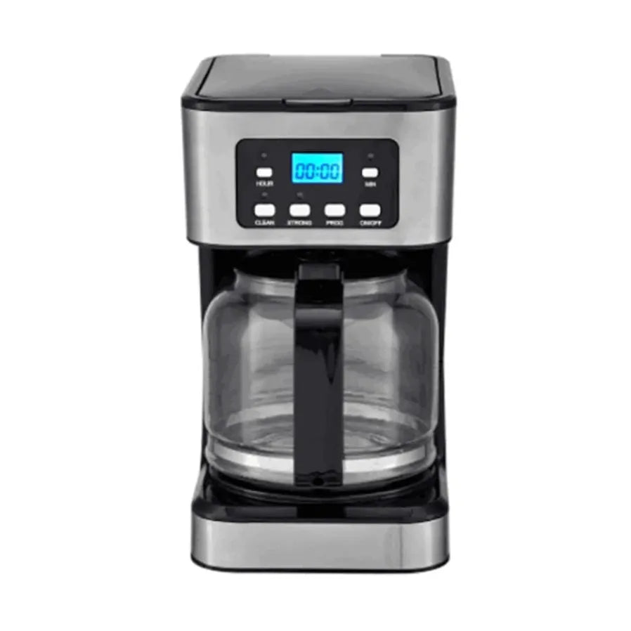 JMT-667082 Stainless Steel Automatic Drip Coffee Maker with 12-Cup Capacity and Programmable Timer