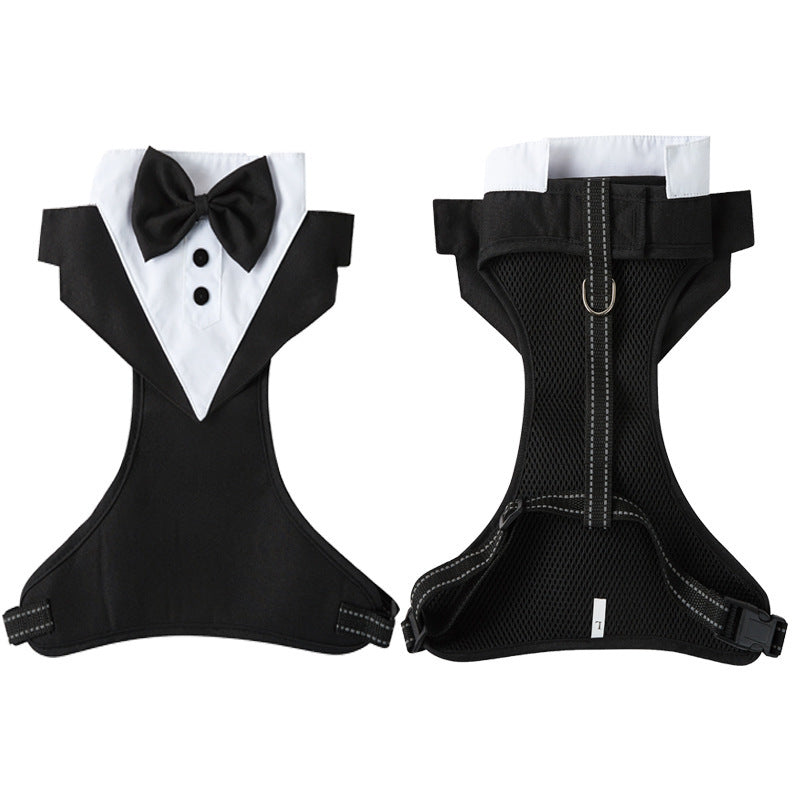 JMT-667146 Pet Safety Harness with Integrated Hand Holding Rope for Weddings and Gatherings