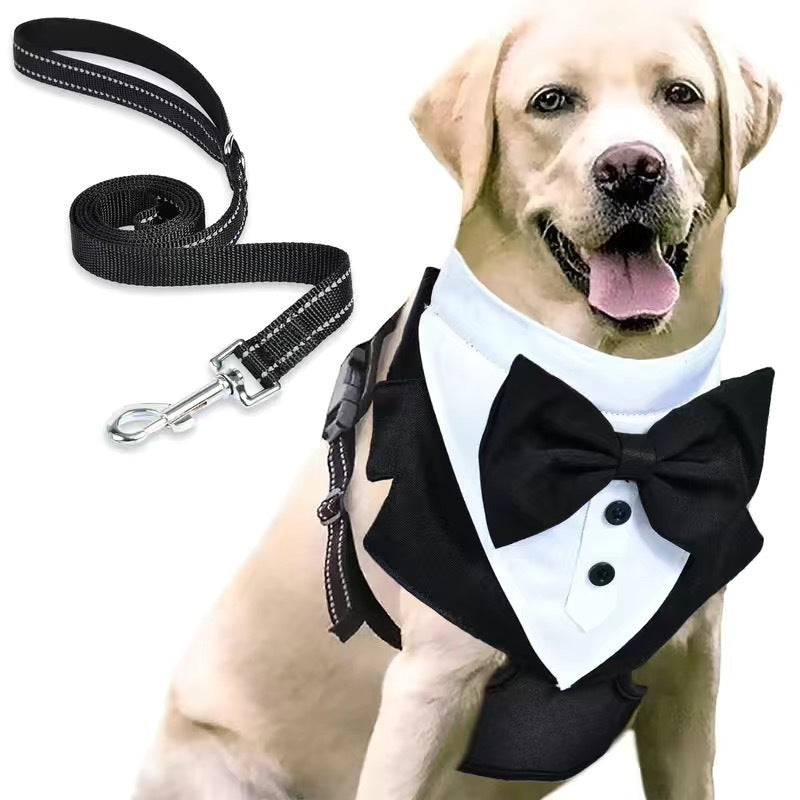 JMT-667146 Pet Safety Harness with Integrated Hand Holding Rope for Weddings and Gatherings