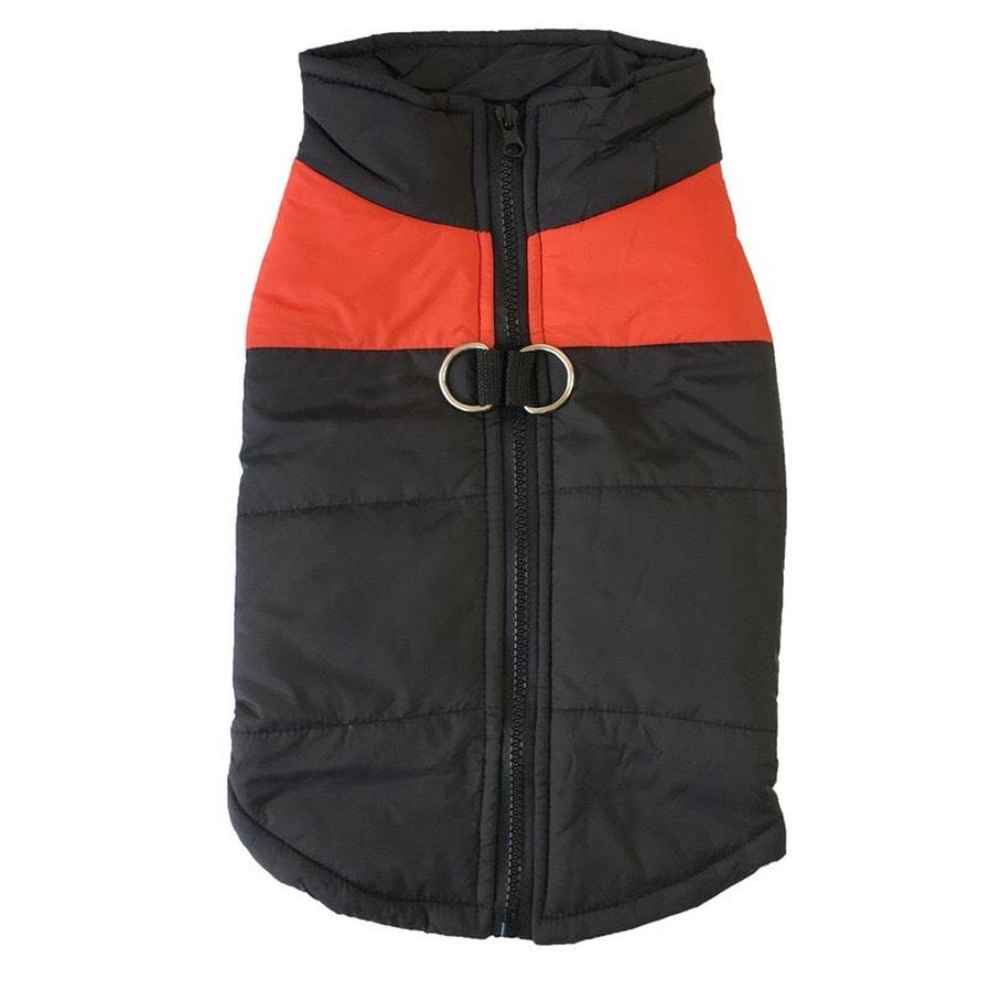 JMT-667594 Cotton Padded Cold Weather Vest for Small to Medium Dogs with Chest Harness in Multiple Colors