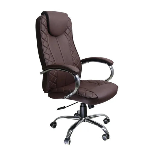 JMT-667722 Ergonomic Leather Office Chair with Adjustable Height and Swivel Function for Comfortable Executive Support