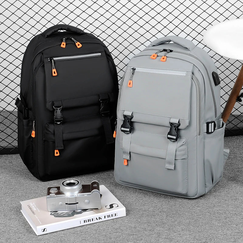 JMT-667978 Waterproof Oxford 17-Inch Laptop Backpack for College Students with Large Capacity and Zipper Closure