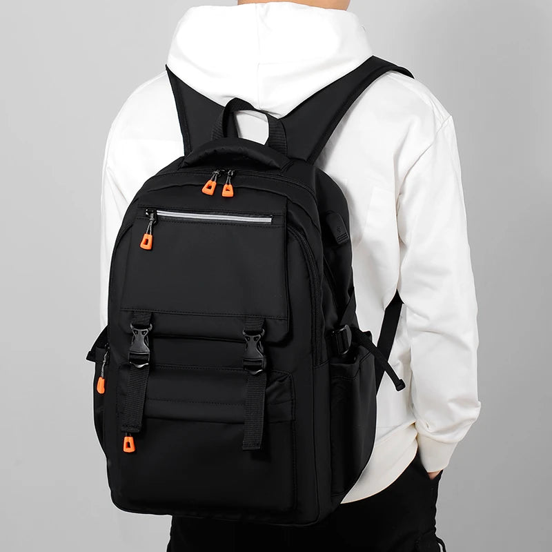 JMT-667978 Waterproof Oxford 17-Inch Laptop Backpack for College Students with Large Capacity and Zipper Closure