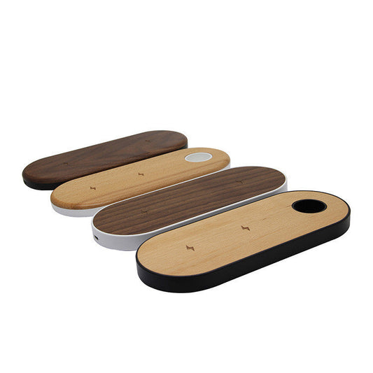 JMT-668298 Natural Bamboo Wireless Charger with Ultra-Thin Design and Durable Structure
