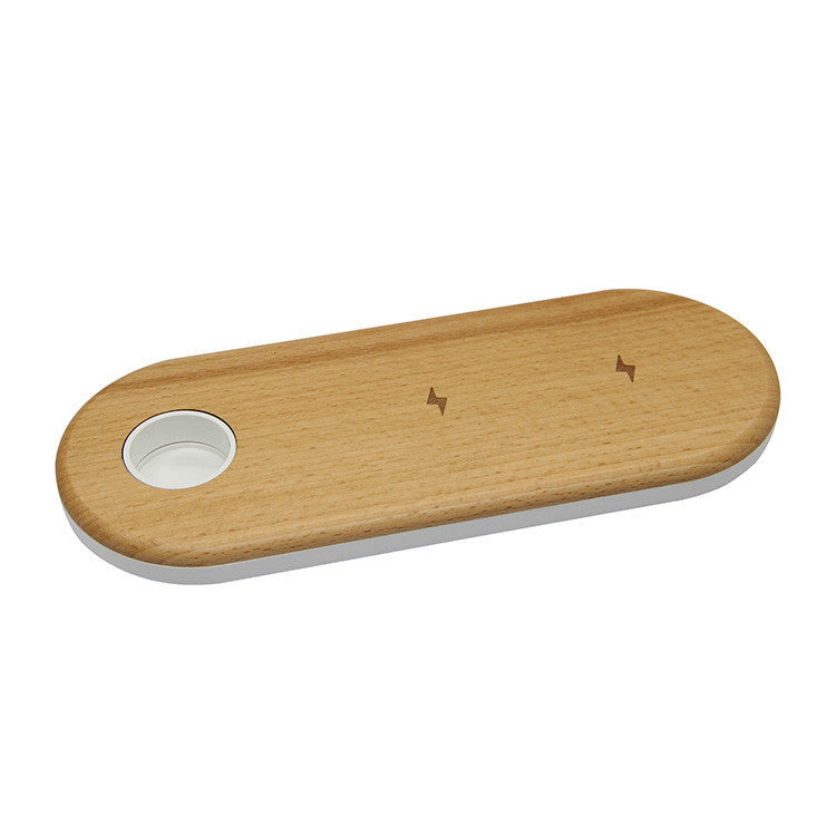 JMT-668298 Natural Bamboo Wireless Charger with Ultra-Thin Design and Durable Structure