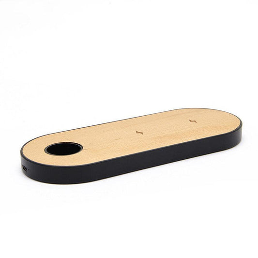 JMT-668298 Natural Bamboo Wireless Charger with Ultra-Thin Design and Durable Structure